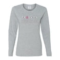 thumbnail image 2 of Donâ€™t Let Friends ALone Awareness Womens Graphic Long Sleeve T-Shirt, Heather Grey, X-Large, 2 of 3