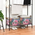 thumbnail image 3 of Yayeee Foldable Storage Basket for Shelves with Handles Waterproof Cloth Bins, Art Cat, 3 of 7