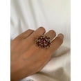 thumbnail image 4 of Carillon Amethyst Ring, Gemstone Cluster 0.11 ct 925 Sterling Silver Ring for Women, Ring Size : 12, 4 of 5