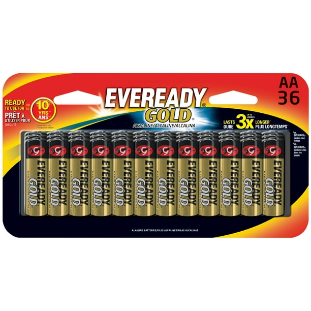 EVEREADY GOLD AA Batteries, 36 count