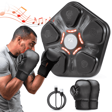 Maxkare Music Boxing Machine, Boxing Wall Mount Equipment, Music Boxing Machine for Adults & Kids, Smart Boxing Training  Music Punching Machine,  Musical Boxing Machine with Boxing Gloves