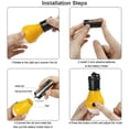 thumbnail image 4 of Linterna de camping, 4 bombillas LED portátiles, lámpara de camping LED, linterna de camping a batería, 3 modos de lámpara, linternas de emergencia nocturnas impermeables, para camping, senderismo,, 4 of 5