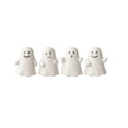 thumbnail image 2 of Mini White Ghost Figurines, 4 Pack Resin Statues with Different Funny Expressions & Compact Shapes, Halloween Tabletop Decorations for Tiered Tray, Shelf, Desk, Mantel & Party Displays, 2 of 7