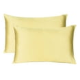 thumbnail image 2 of Silky Satin Pillowcases Set of 2 for Hair and Skin Standard King Queen Bed Pillow Cases Bedroom Decor Online, 2 of 7