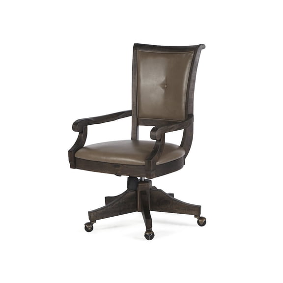 Magnussen Sutton Place Swivel Chair in Weathered Charcoal