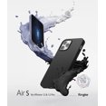 thumbnail image 2 of Ringke Air-S Case Compatible with iPhone 12 Pro / 12, Silicone Flexible TPU Shockproof Matte Slim Phone Cover - Black, 2 of 11
