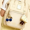 thumbnail image 5 of Soda Candy Cherry Bag Charm Purse Cute Keychains for Women Car Keyrings Leather Handbags Made of Metal Hardware and Glittering Resin, 5 of 6