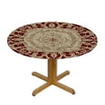 thumbnail image 3 of Autua Red Rug White Beige Round Tablecloth Waterproof 100% Polyester 46"-50, 3 of 8