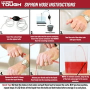 Hyper Tough Manual Siphon Pump Universal, 6 ft. Hose, 36201WDI