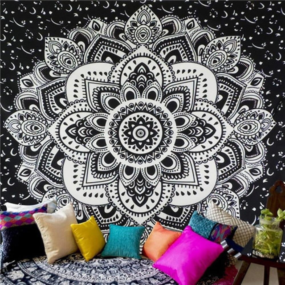 Mandala Tapestry Polyester Wall Hanging Beach Carpet Blanket Yoga Mat Home Decor 