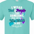 thumbnail image 4 of Inktastic Suicide Prevention Awareness I Wear Teal and Purple for Someone Who Meant the T-Shirt, 4 of 5