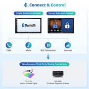 ATOTO Car Stereo Double Din Car Stereo7in Car Audio Head Unit CarPlay Screen with Bluetooth Wireless CarPlay & Wireless Android Auto GPS Tracking WiFi Built-in amplifier (A5)