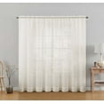 thumbnail image 5 of Mainstays Marjorie Sheer Voile Curtain Panel, 1 Panel, Ivory, 59" W x 84" L, 5 of 8