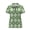 Green, variant on FUIALDOLG Dog Paw Bone Heart Pattern Anti Fade Tennis Shirts for Sport Golf Running, Breathable Golf Polo Tops Stretch Polyester Short Sleeve Golf Shirts for Women