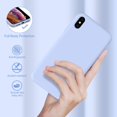 thumbnail image 2 of HTOOQ Liquid Silicone Case Compatible with iPhone Xs Max 6.5 inch (2018), Gel Rubber Full Body Protection Shockproof Cover Case Drop Protection CasePurple, 2 of 7