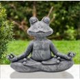 thumbnail image 3 of Adornos de jardín Perro meditador Animal de meditación Adecuado para decoración de jardín al aire libre (Rana de meditación 12 cm), 3 of 3
