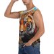 thumbnail image 3 of Balery Colorful Plant Tiger Camisetas sin mangas para hombre, absorbe la humedad y protege contra el mal olor.-Medium, 3 of 7