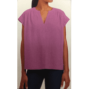 Splendid Ladies' Linen Blend Top, Purple, Medium