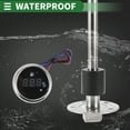 thumbnail image 6 of Unique Bargains Fuel Sending Unit and Gauge Kit Boat Fuel Sending Unit Marine Fuel Sender Unit 18.11" Metal Silver Tone Black 1 Set 0-190 Ohm, 6 of 6