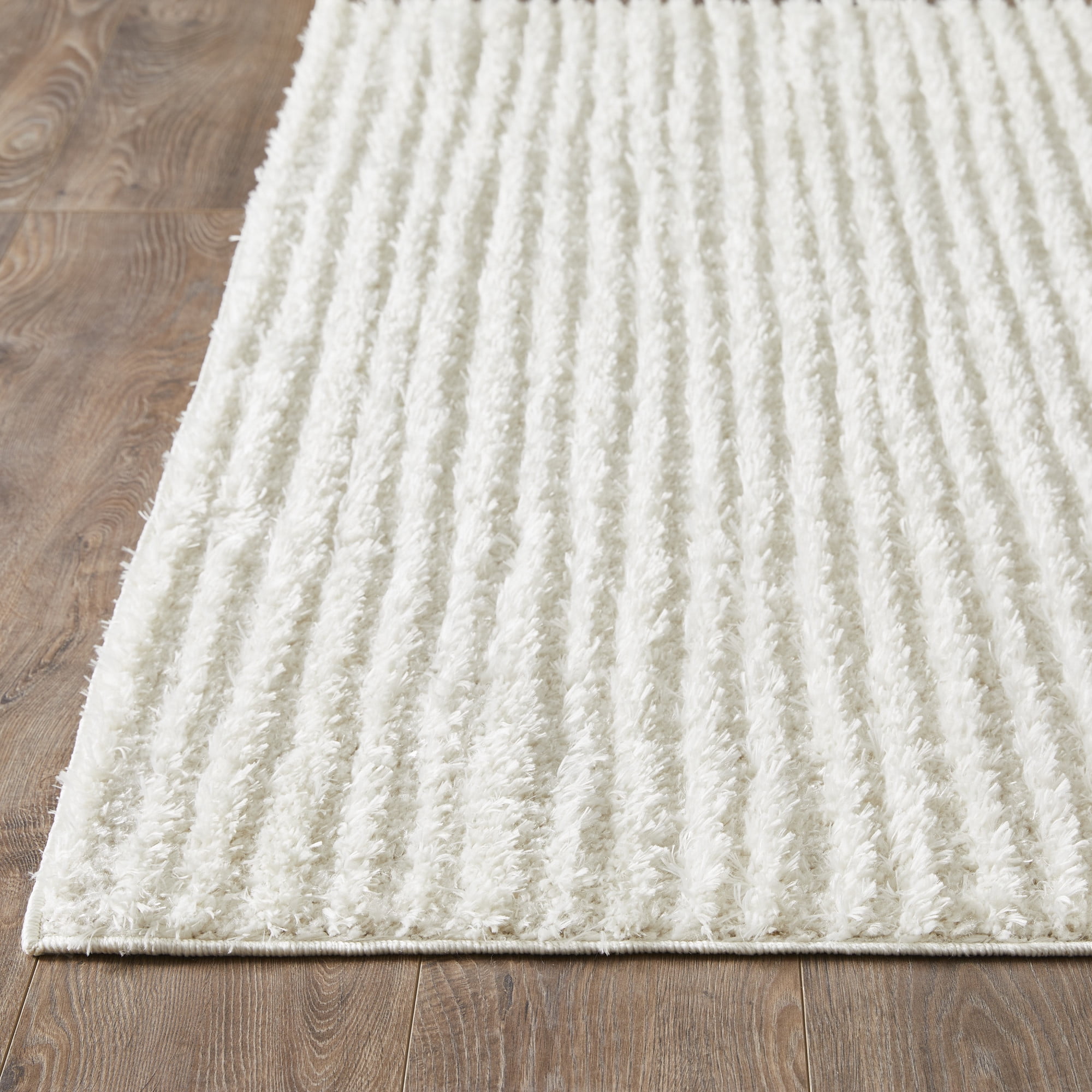 Loomaknoti Vemoa Altomarze 5' x 7' Gray Stripe Indoor Area Rug