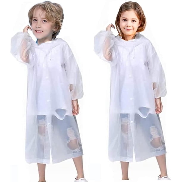 Pack 2 Ponchos Niños EVA - ¡Impermeables Y Reutilizables! - Tallas 95-150cm