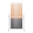 thumbnail image 4 of ToppiJoy Adjustable Floor Stand Pool Stick Holder Double-Tier Vertical Pool Cue Racks for Bar, Billiard Room, Game Room, Club and Gym (White, 20 Holes), 4 of 23