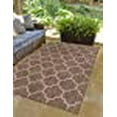thumbnail image 3 of Unique Loom Trellis Collection Area Rug-Lattice Design, Moroccan Inspired for Indoor/Outdoor DÃ©cor, 7 ft x 10 ft, Brown/Beige, 3 of 10