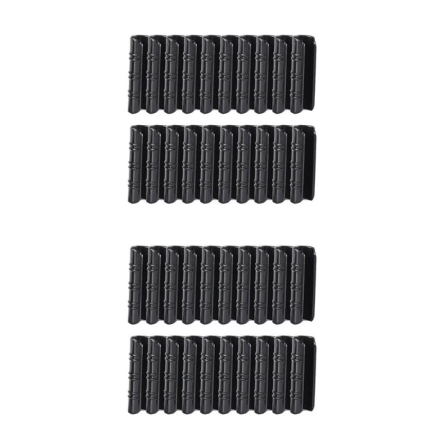 Speravity 20 paquete/lote protección y durabilidad con Clips de fijación de invernadero Clips para hebillas de invernadero engrosamiento negro Engrosamiento negro 20 mm 2Conjunto