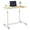 Natural, variant on Standing Desk Mobile Height Adjustable, Compact Sit-Stand Desk with Lockable Casters, Ergonomic Rolling Laptop Table for Home Office - Espresso