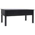 thumbnail image 2 of vidaXL Coffee Table Black 39.4"x19.7"x17.7" Wood, 2 of 8