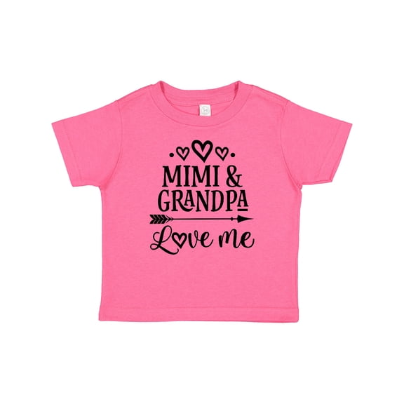 Inktastic Mimi and Grandpa Love Me Girls Baby T-Shirt