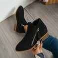 thumbnail image 7 of POROPL Ankle Boots for Women Winter Casual Womens Shoes Slip-on Boots Size 7.5, 7 of 7