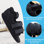 Post Op Shoe - Lightweight Medical Walking Shoes with Adjustable Strap - Orthopedic Recovery Cast Shoe for Post Surgery, Fractured Foot, Injured Toes, Stress Fracture, Sprains - Left or Right Foot