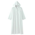 thumbnail image 2 of Blusa de manga larga con capucha para niños, color liso, manga larga, para niño de mediana edad, túnica con capucha, top étnico para niñas, top de poliéster, 2 of 9
