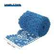 thumbnail image 2 of Uxcell 4" Wide 5 Yard Lace Ribbon Floral Pattern Dark Blue Lace Trim Ribbon for Sewing Making, 2 of 4