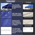 thumbnail image 6 of HOTEEL 10x20 ft Canopy with Extended Awning, Heavy Duty EZ Pop up Folding Canopy Tent with Roller Bag, Rainproof&Sunproof Awning Gazebo Shelter for Party Events, Market, Vendor, Dark Blue, 6 of 10