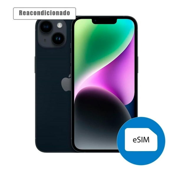 iPhone 14 Plus Apple 256GB eSIM Negro Reacondicionado