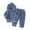 Blue, variant on Newborn Baby Fleece Sweatsuits Infant Cute Fuzzy Warm Pullover Hoodie Pants 2 Pcs Fall Winter Clothes Set