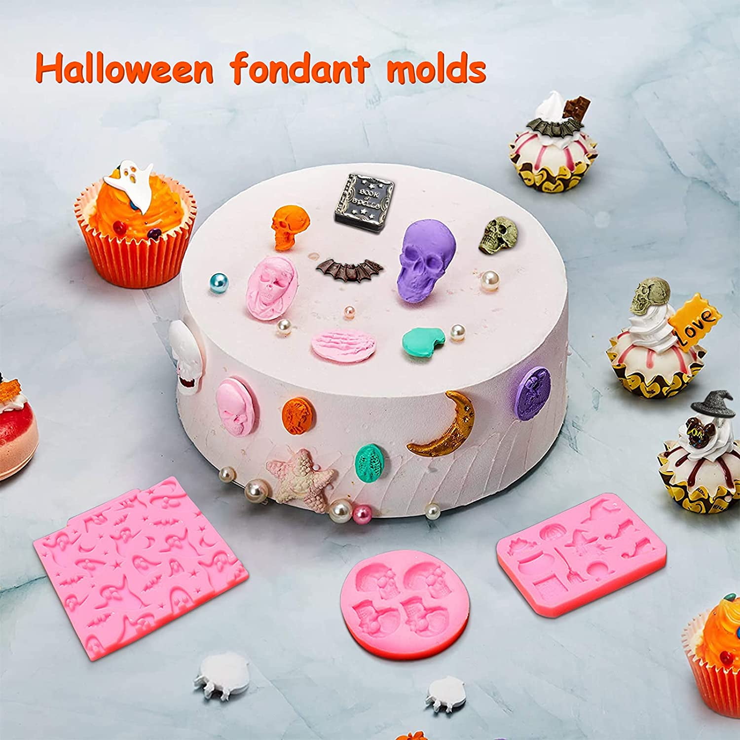 Halloween fondant molds sale