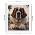 thumbnail image 2 of Paint By Numbers Kit for Adults Beginner - Saint Bernard Sunset Portrait DIY Canvas Painting Kits for Adults, Frameless Paint By Number for Adults for Home Wall Decor 16x20 Inch, 2 of 7