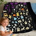 thumbnail image 4 of SUYOLL Halloween DIY Color In Blanket For Adults And Kids Hand Coloring Art Activity Blanket For Family Fun Creative Washable Soft Throw For Home And Holiday Use, 4 of 9