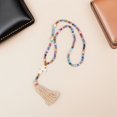 thumbnail image 4 of Collar con colgante de cruz de cuentas bohemias con borla para hombres y mujeres, joyería religiosa de rosario, accesorios de oración hechos a mano, 2 unidades, 4 of 8