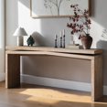 thumbnail image 3 of Tcbosik 65 Inch Farmhouse Console Table, Behind Couch Table, Narrow Sofa Table for Entryway, Hallway, Living Room, Antique Natural, 3 of 8