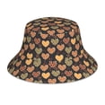 thumbnail image 3 of Daiia Heart Pattern Bucket Hat - Trendy Cotton Sun Hat for Beach, Golf, Fishing - Fun Outdoor Vacation Boonie for Men and Women, 3 of 9