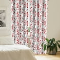 thumbnail image 2 of Ambesonne Floral Window Curtains, Sakura Tree Flourishing Art, Each 28" W x 95" L, Rose Red Black, 2 of 4