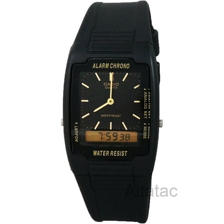 AQ47-1E Mens Casual Classic Analog & Digital Water Resistant Watch - (Best Water Resistant Mens Watches)