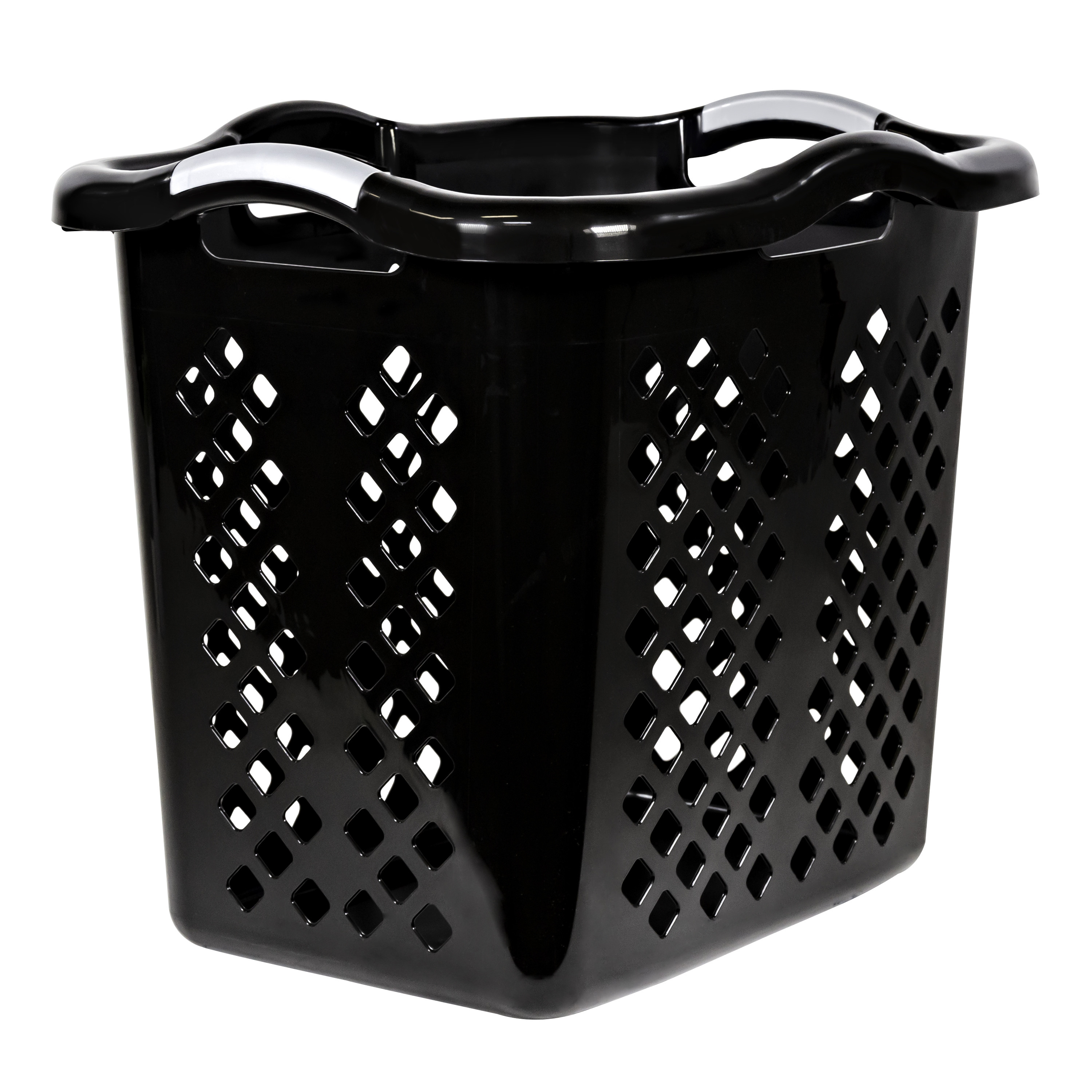 Home Logic 2 Bushel Plastic Laundry Hamper, Black photo 4