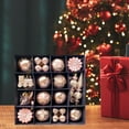 thumbnail image 2 of 60 Pieces Christmas Ornaments Set Shatterproof Christmas Balls Bulk for Xmas Tree Decorations, Holiday Party Wedding Home Festive Decorations, Assorted Shapes Painted Designs Hanging Pendants, 2 of 7