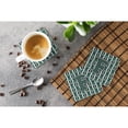 thumbnail image 3 of Letter F Football Green and White Foam Coaster Set of 4, 3 of 3