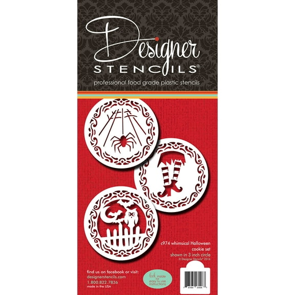 Whimsical Halloween Cookie Stencil C974 by Designer Stencils